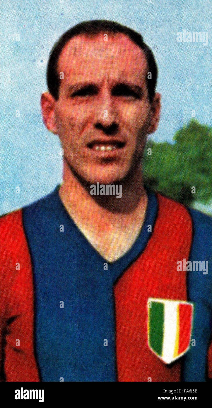 78 Ezio Pascutti - FC Bologne 1964-1965 Banque D'Images