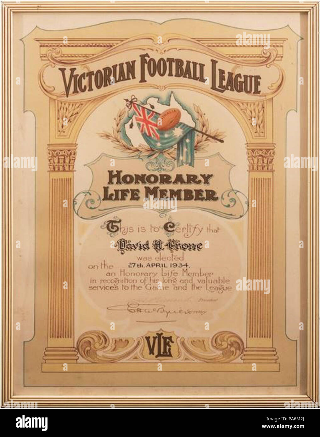 Dave Crone 27.04.1934 60 Banque D'Images