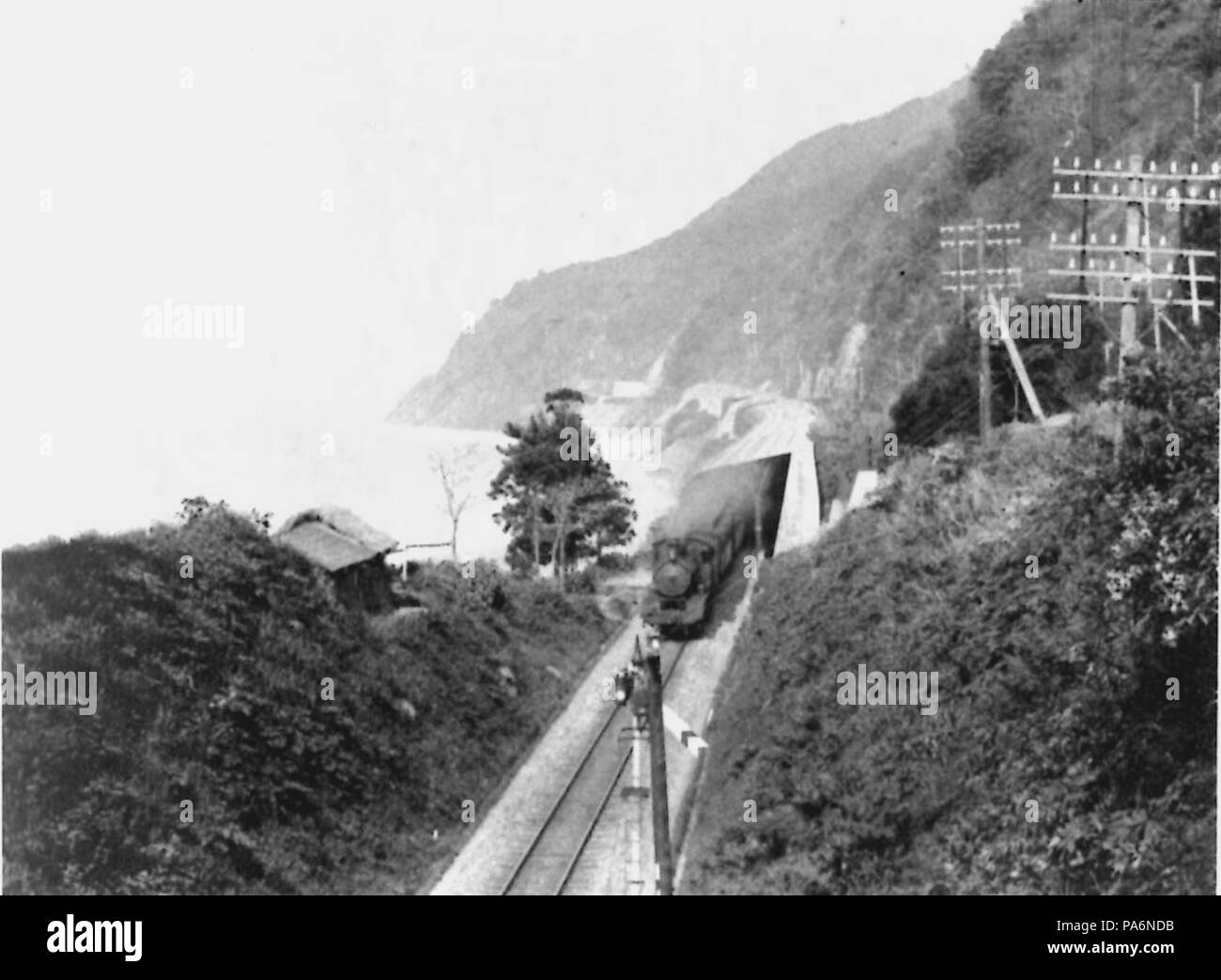 10 Un hangar de neige Oyashirazu en 1932 Banque D'Images