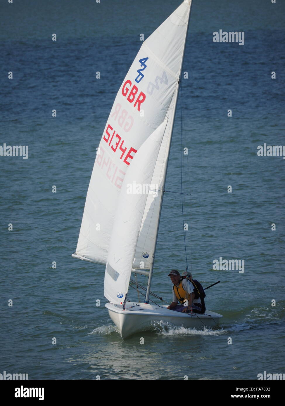 Sheerness, Kent, UK. 21 juillet, 2018. Météo France : une journée ensoleillée et chaude de Sheerness, Kent. Credit : James Bell/Alamy Live News Banque D'Images