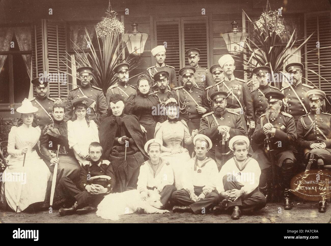 Les Romanov : La famille de l'empereur Alexandre III. Musée : archives d'état de la Fédération de Russie (GARF). Banque D'Images