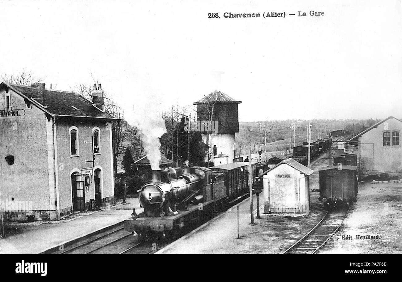 689 GareChavenon1910 Banque D'Images