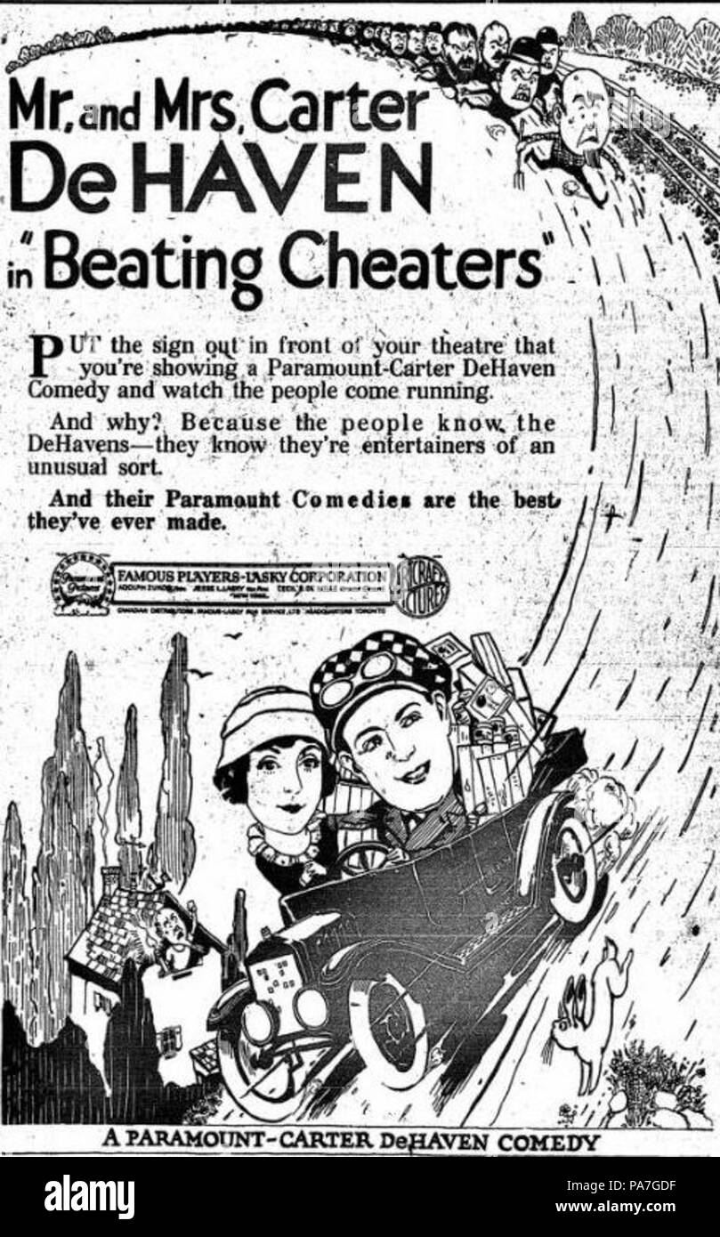 191 coups les tricheurs (1920) - 1 Banque D'Images