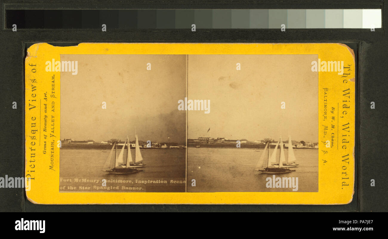 682 Ft. McHenry, Baltimore, l'inspiration de la scène Star Spangled Banner (NYPL b11707492-G90F214 069F) Banque D'Images