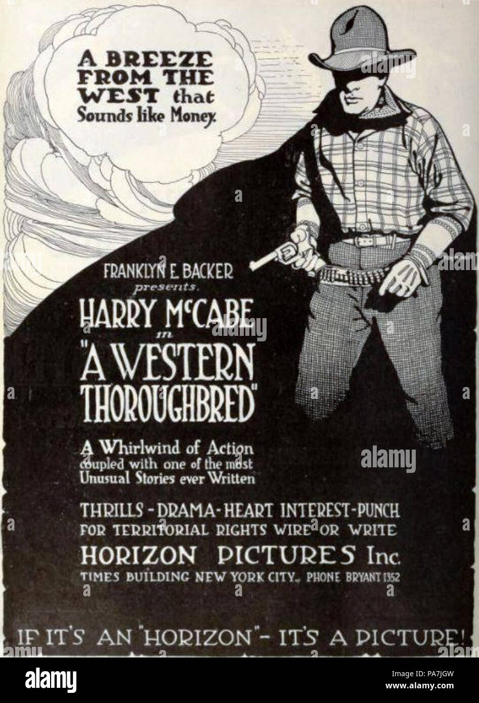 93 Un pur-sang de l'Ouest (1922) - 1 Banque D'Images