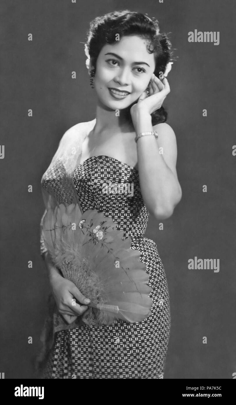 76 Portrait d Zaenah, portrait de trois-quarts (c) 1960 - restauré (sans nom) Banque D'Images