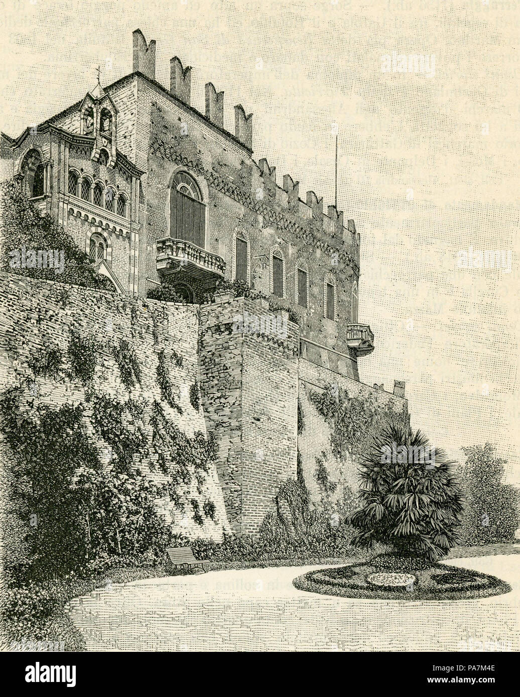 Castello di Camino 286 xilografia Banque D'Images