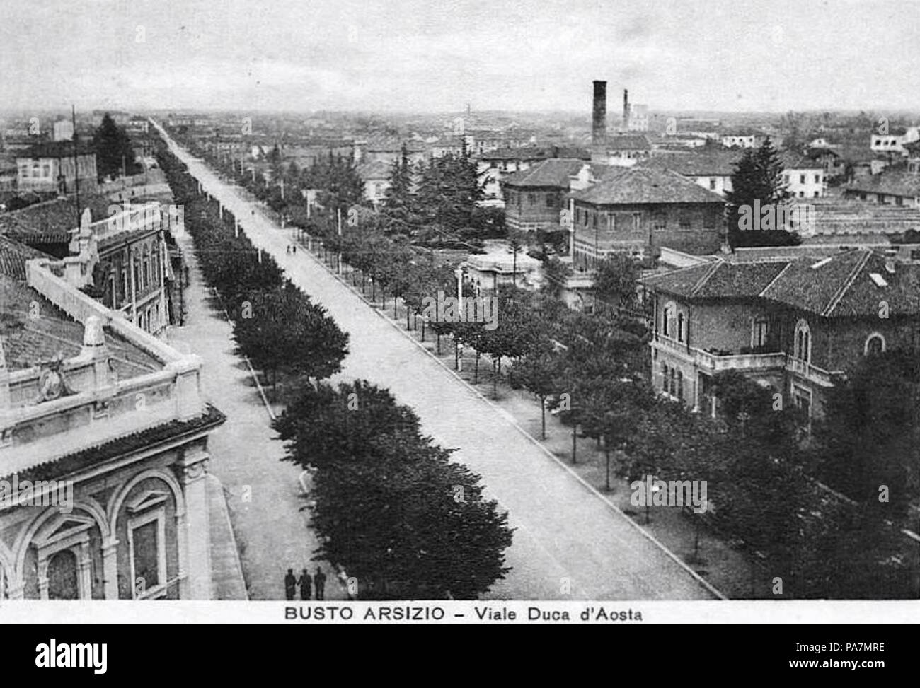 322 Viale Duca d'Aosta un Busto Arsizio negli Anni 1940 Banque D'Images
