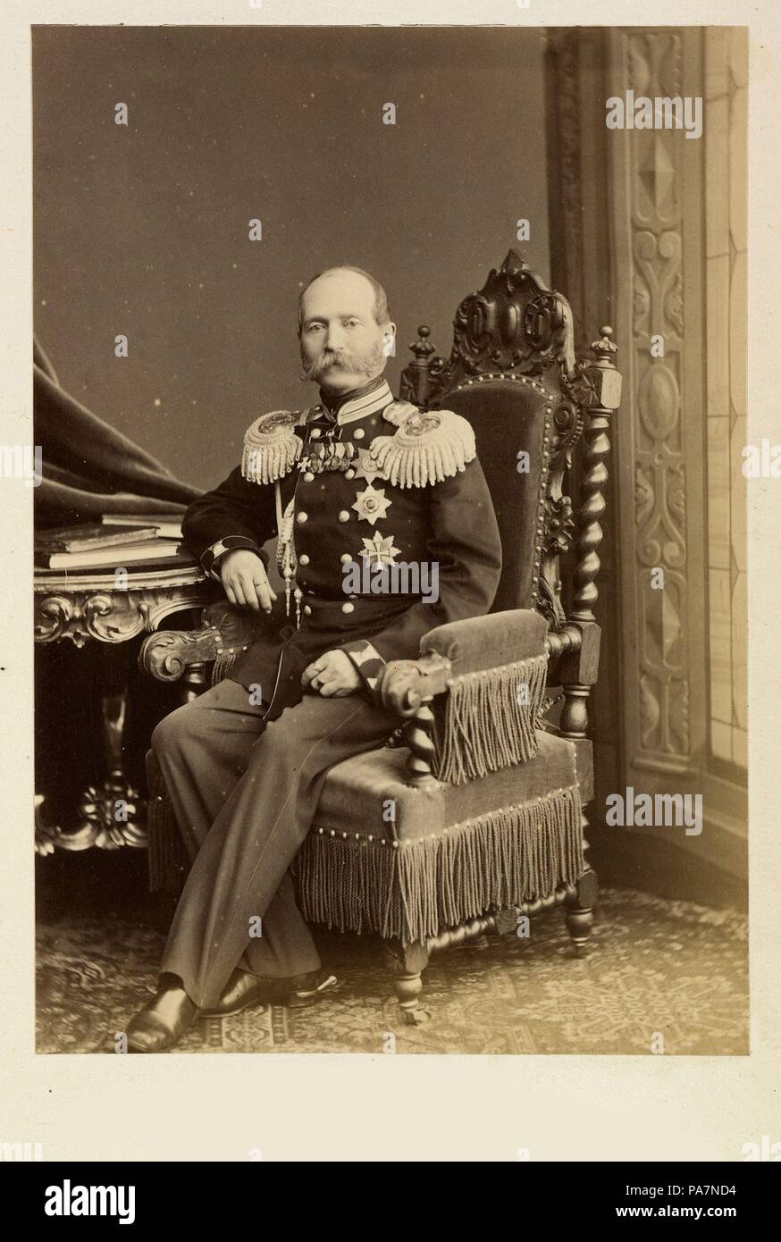 Portrait du général Fiodor Fiodorovitch Trepov (1809-1889). Musée : l'État russe et Film Photo Archive, Moscow. Banque D'Images