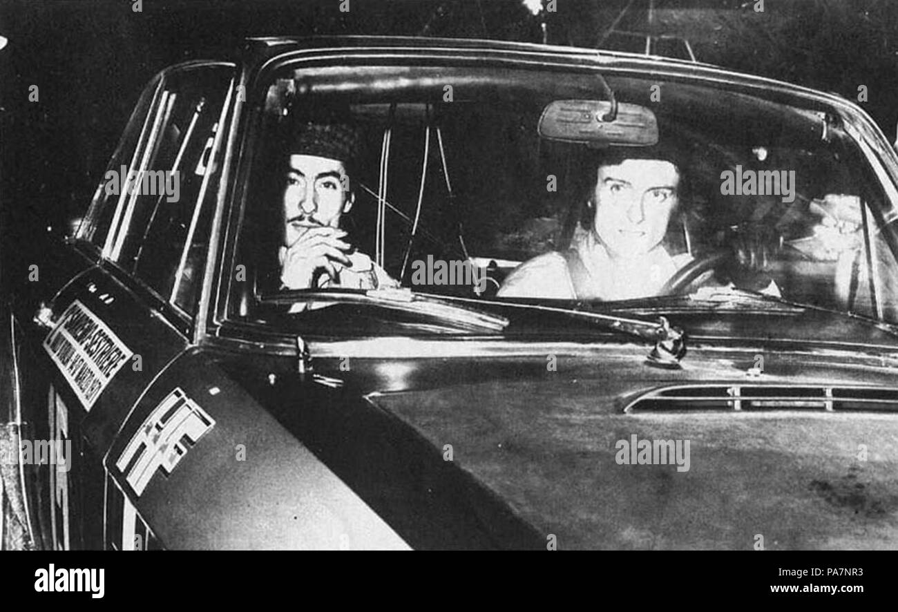 25 Audetto et Montezemolo's Lancia Fulvia Coupé HF (1971 Rallye Sanremo-Sestriere) Banque D'Images