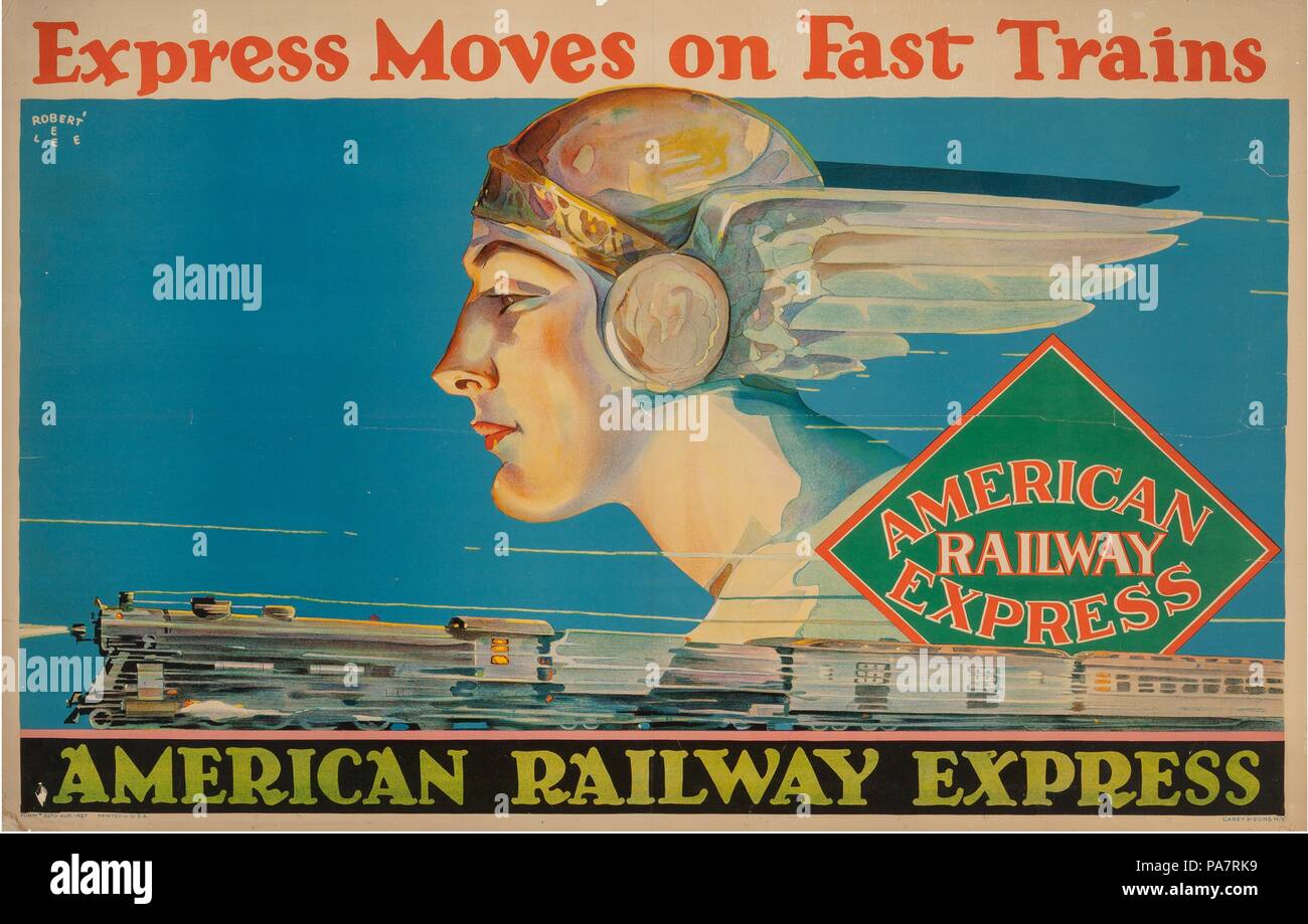 American Railway Express. Musée : collection privée. Banque D'Images