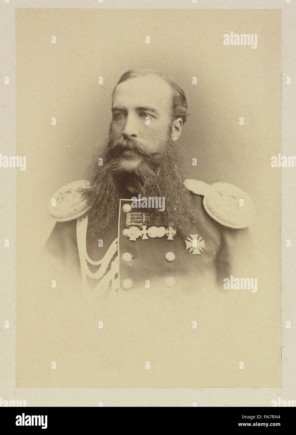 Portrait du Prince Nikolaï Sergueïevitch Dolgorukov (1840-1913). Musée : l'État russe et Film Photo Archive, Moscow. Banque D'Images
