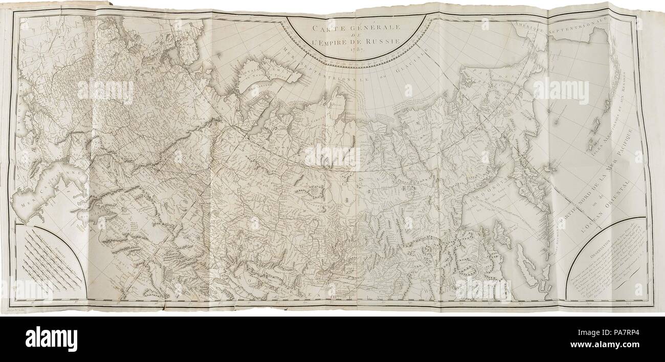 La carte de l'Empire russe. Musée : collection privée. Banque D'Images