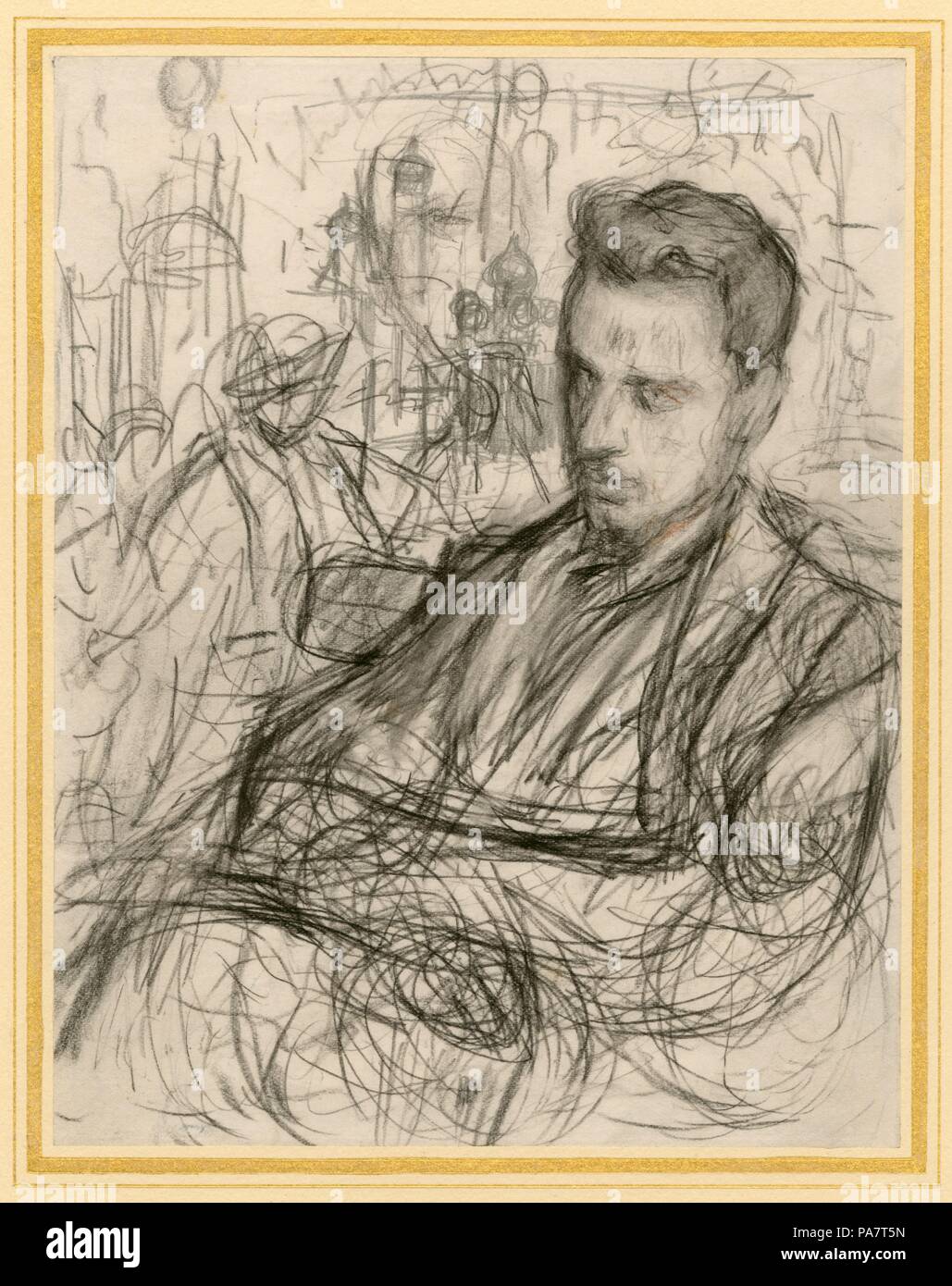 Portrait du poète Rainer Maria Rilke (1875-1926). Musée : collection privée. Banque D'Images