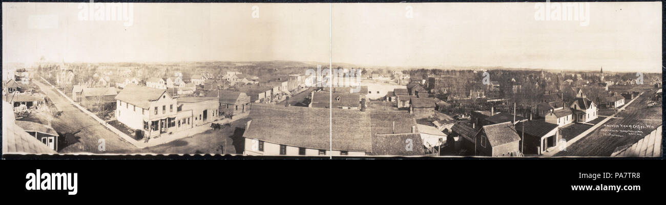 205 vue d'ensemble de Colfax, Wis RCAC2007663062 Banque D'Images