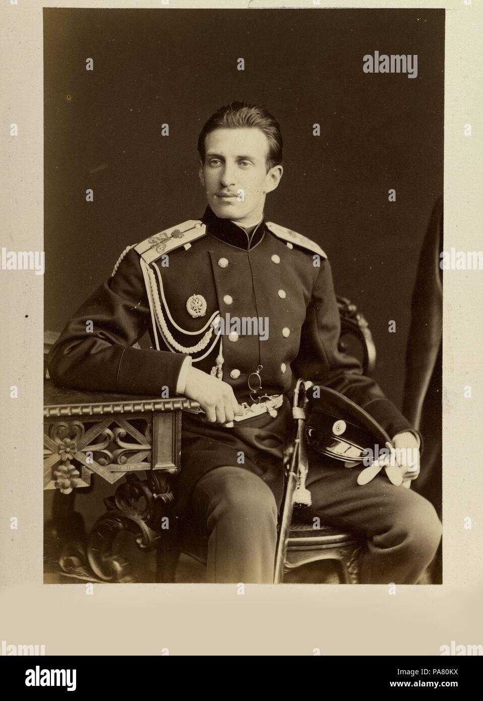 Portrait du Grand-duc Nicolas de Russie (1850-1918 Thomas). Musée : l'État russe et Film Photo Archive, Moscow. Banque D'Images