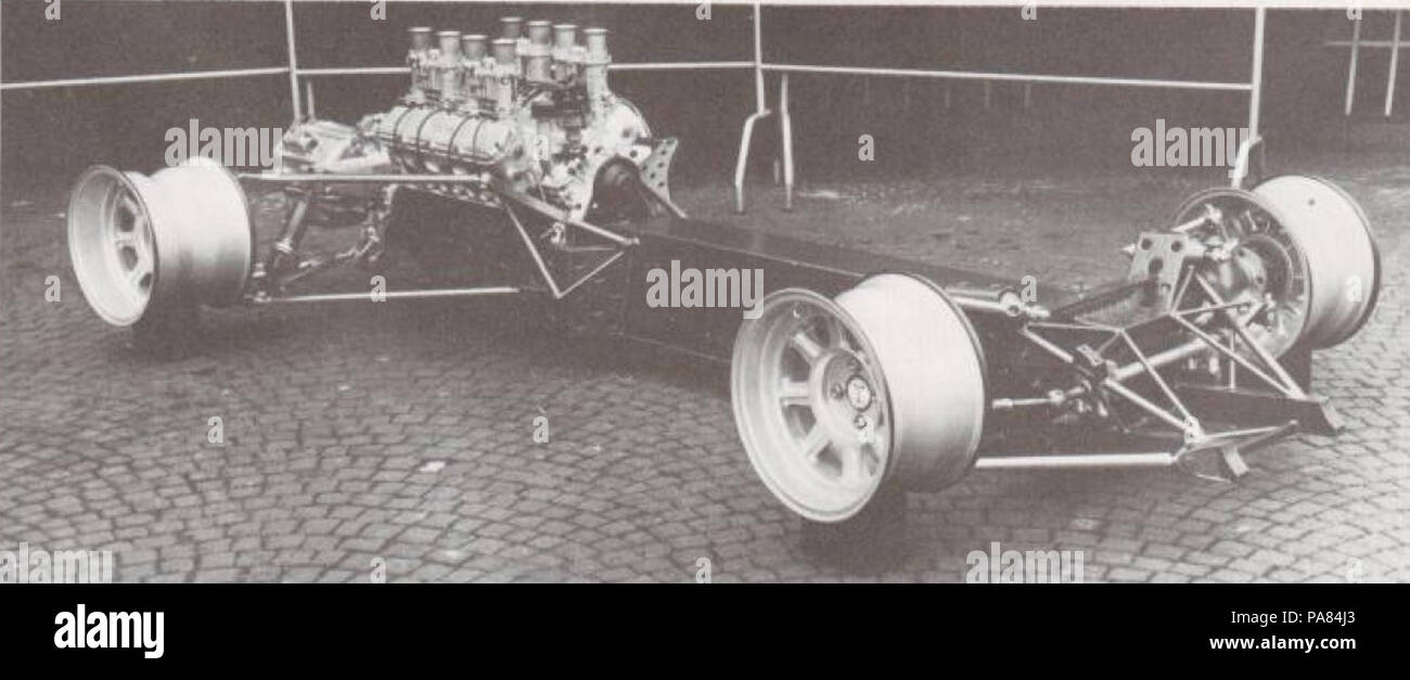 60 De Tomaso P70 au châssis de l'Automobile de Turin en novembre 1965 Banque D'Images