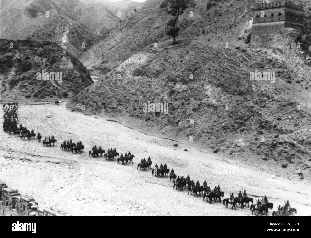 73 Huitième Armée de route Octobre 1937 Cavalerie Banque D'Images