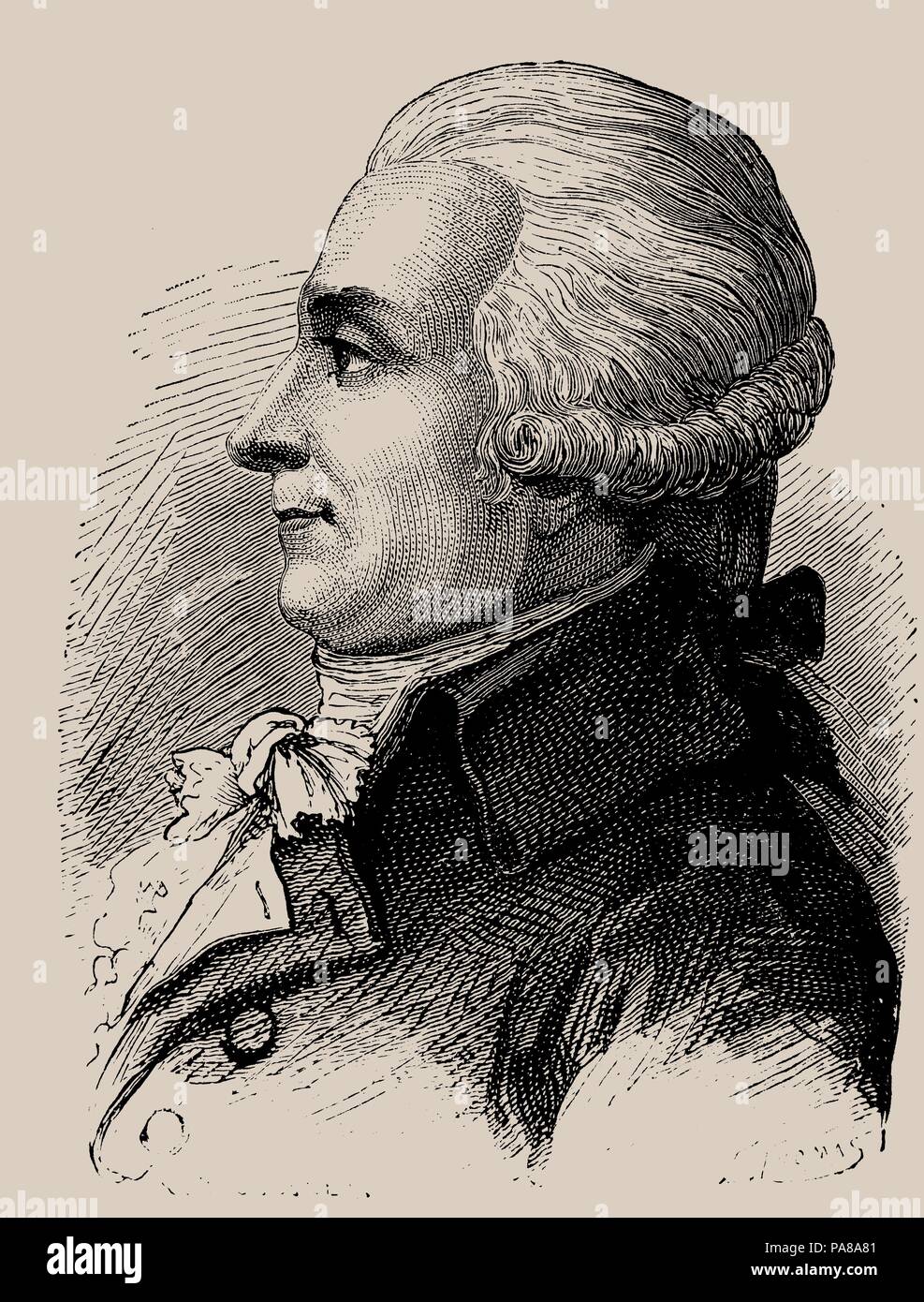 Louis Bernard Guyton de Morveau (1737-1816). Musée : collection privée. Banque D'Images