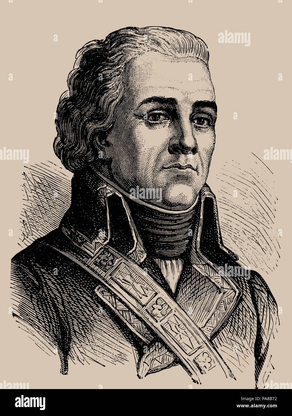 Jacques François Dugommier (1738-1794). Musée : collection privée. Banque D'Images