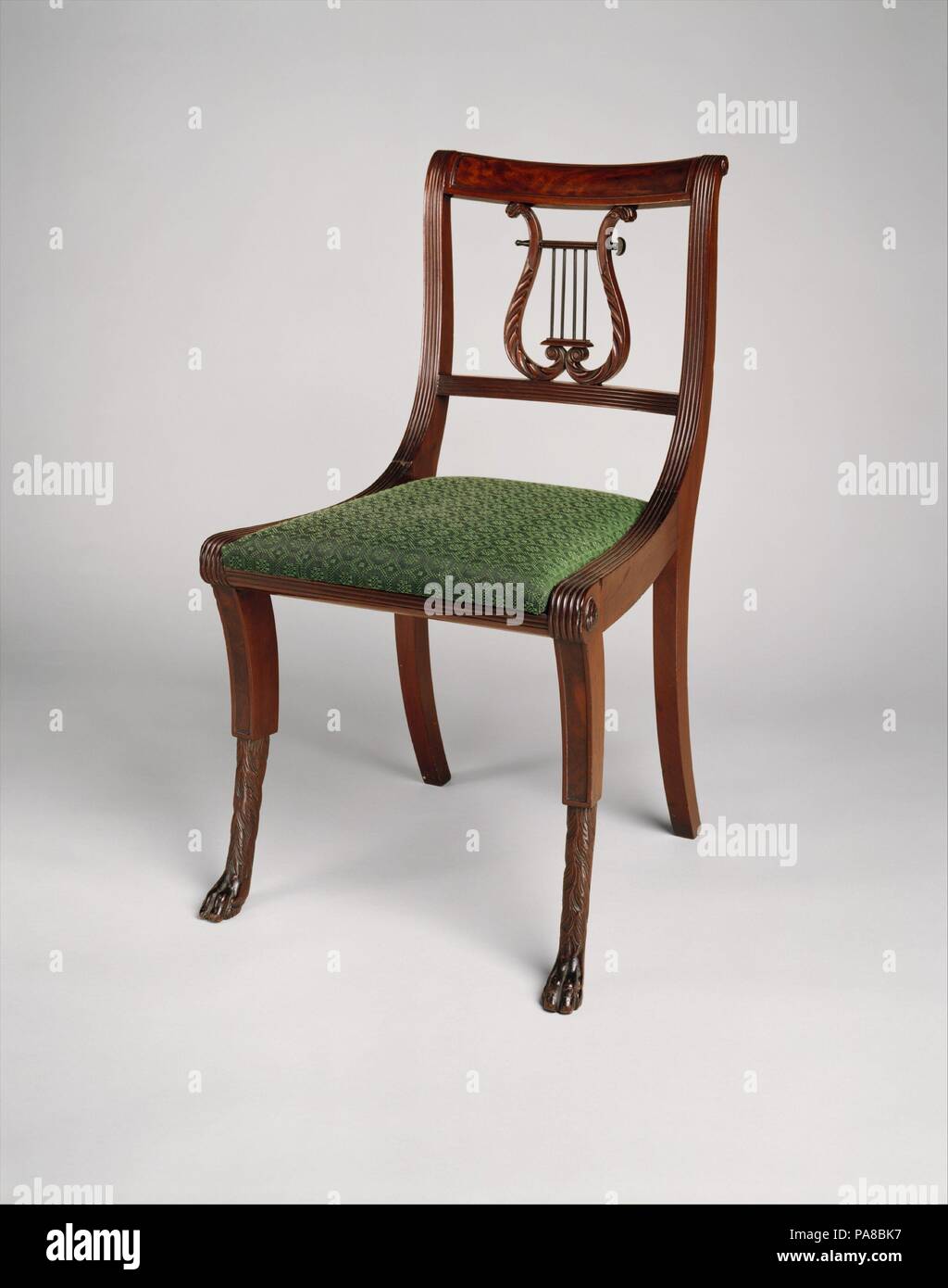 Side Chair. Culture : L'Américain. Dimensions : 32 1/4 x 21 3/4 x 18 3/8 in. (81,9 x 55,2 x 46,7 cm). Date : 1810-20. Musée : Metropolitan Museum of Art, New York, USA. Banque D'Images