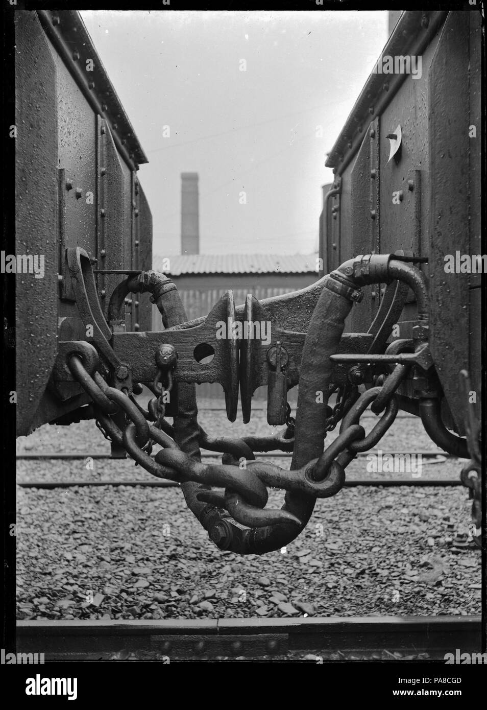 Image Gros Plan 53 d'un accouplement de frein Westinghouse de Pearson, pour l'utilisation de chemin de fer. 285853 ATLIB Banque D'Images