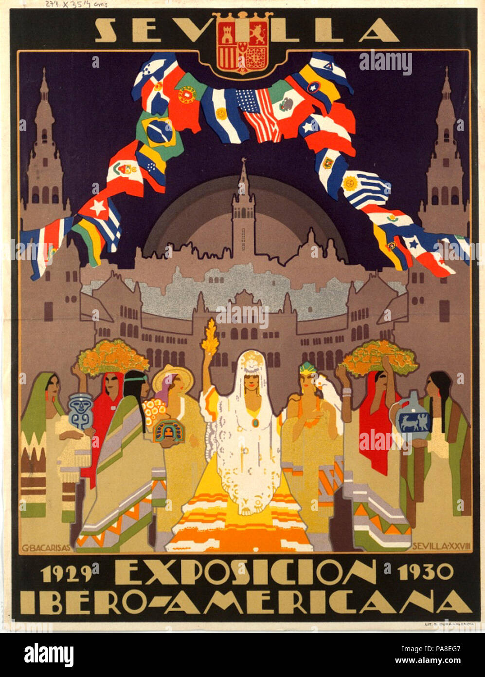 78 Expo Sevilla 1929 poster Banque D'Images