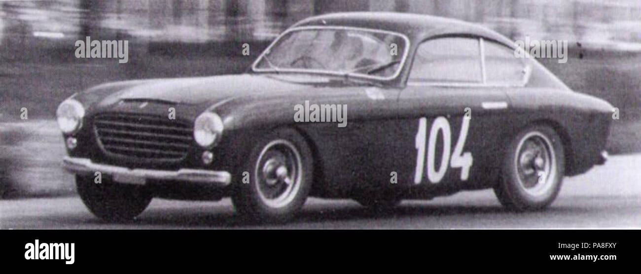 82 Ferrari 195 Inter Vignale coupé 1951 0083S Coppa Intereuropa Banque D'Images