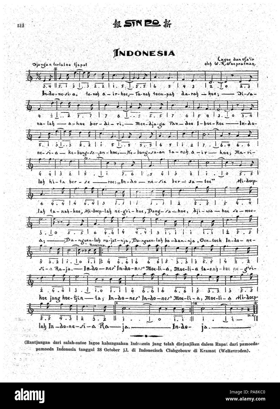 124 l'Indonésie Raya - péché Po Wekelijksche Editie - 10 Nov 1928 Banque D'Images