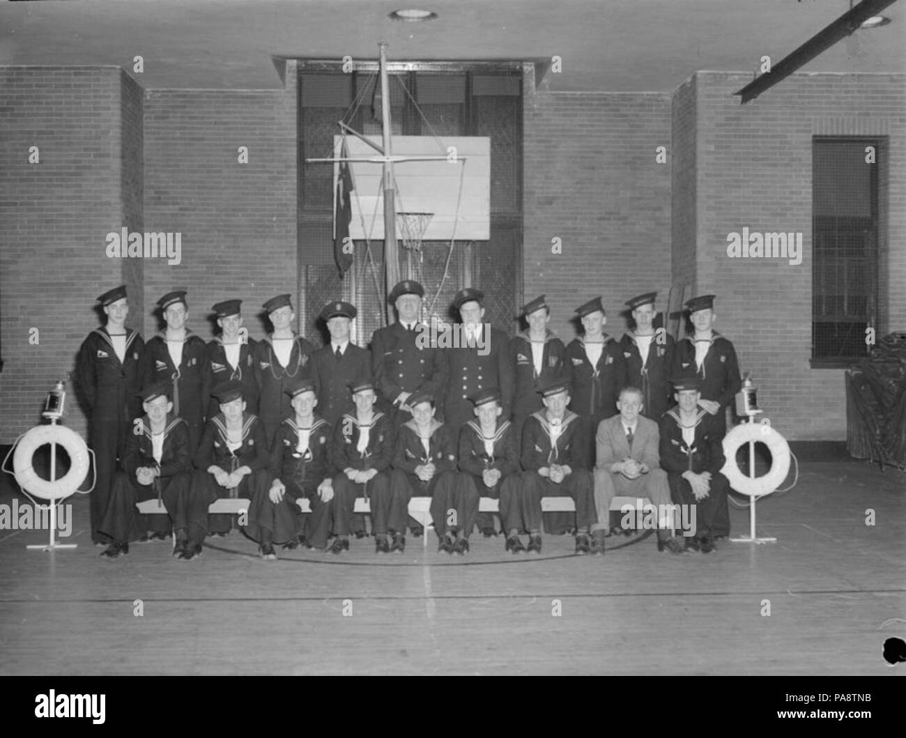 Groupe 108. Scouts marins. Roslyn School BAnQ P48S1P12026 Banque D'Images