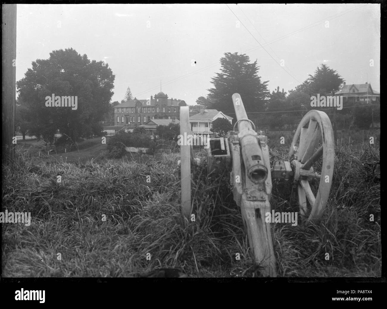 109 Gun at Monmouth Redoubt, Tauranga ATLIB 264681 Banque D'Images
