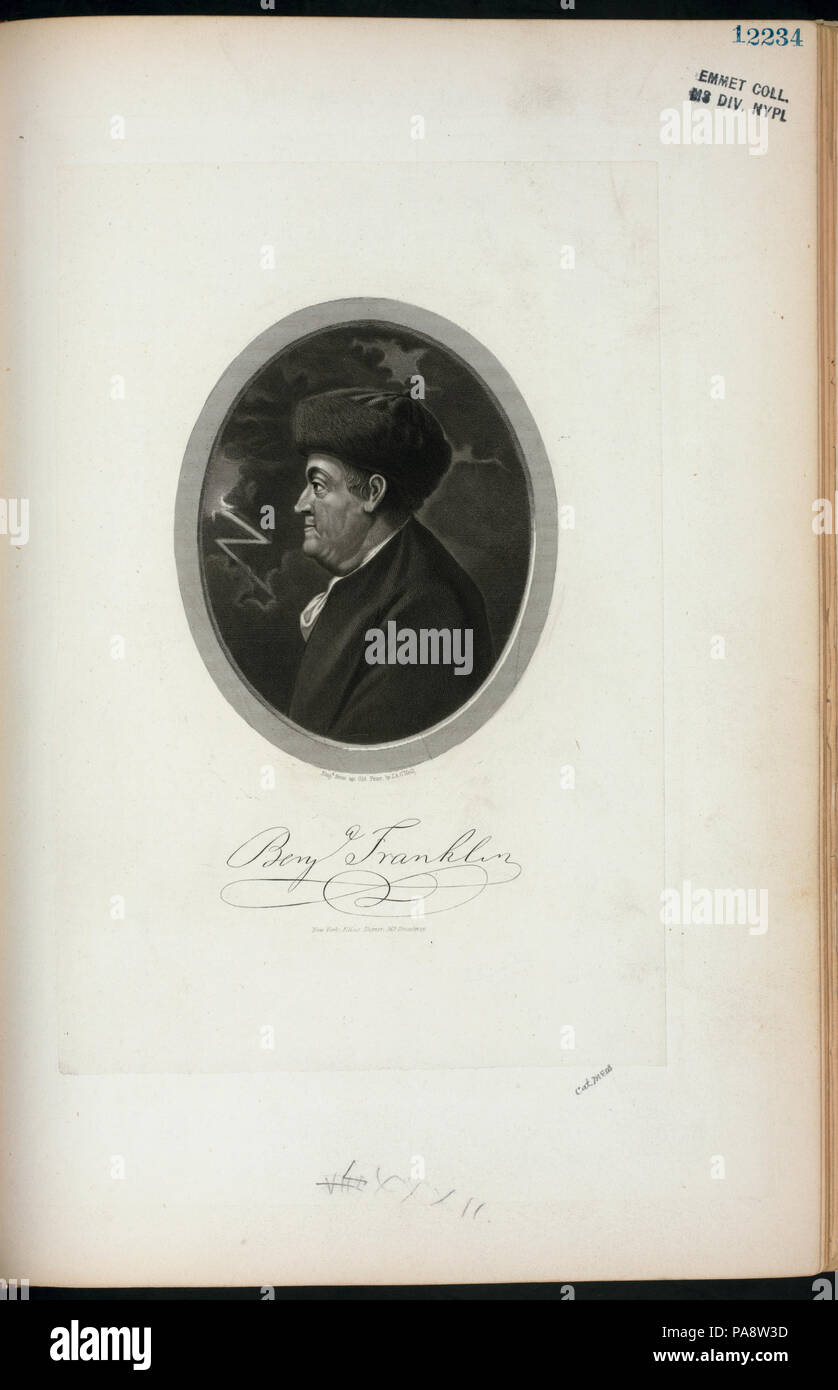 195 Benja(min) Franklin (NYPL Hadès-255724-EM or) Banque D'Images