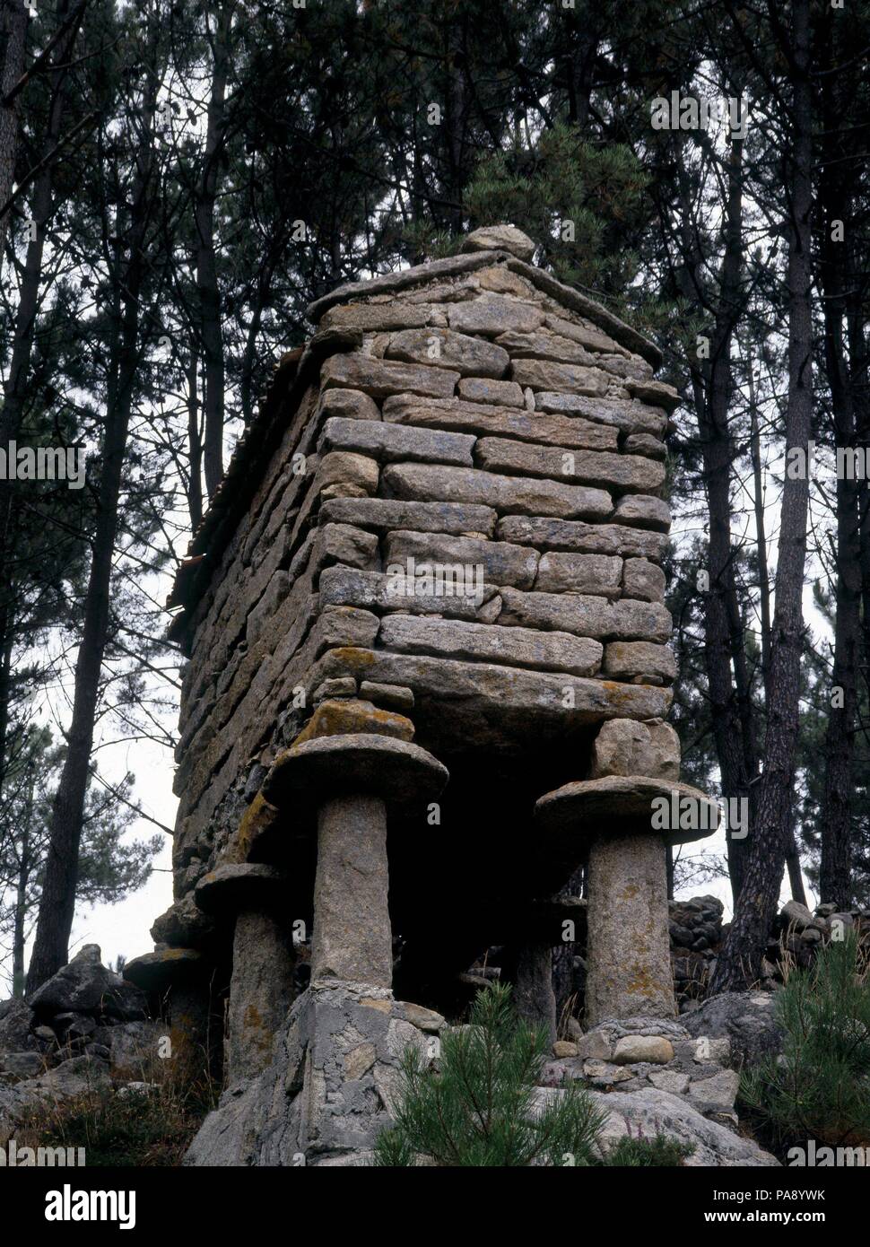 CABO FINISTERRE-HORREO. Lieu : extérieur, Coruña, ESPAGNE. Banque D'Images