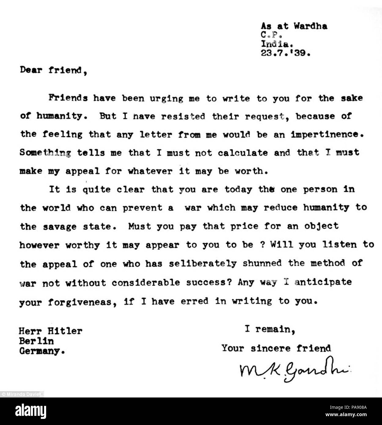 120 Gandhi à Hitler Banque D'Images