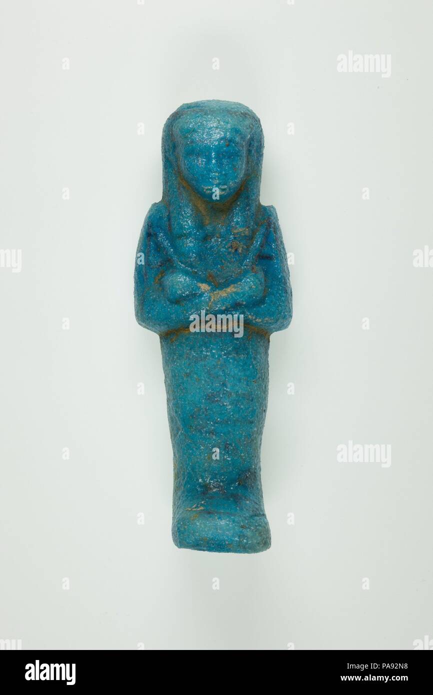 Henettawy Shabti de travailleur (C), fille d'Isetemkheb. Dimensions : h. 11.7 × w. 4,3 × d. 3,4 cm (4 5/8 × 1 11/16 × 1 5/16 in.). Dynastie DYNASTIE : 21. Date : ca. 990-970 av. J.-C.. Musée : Metropolitan Museum of Art, New York, USA. Banque D'Images