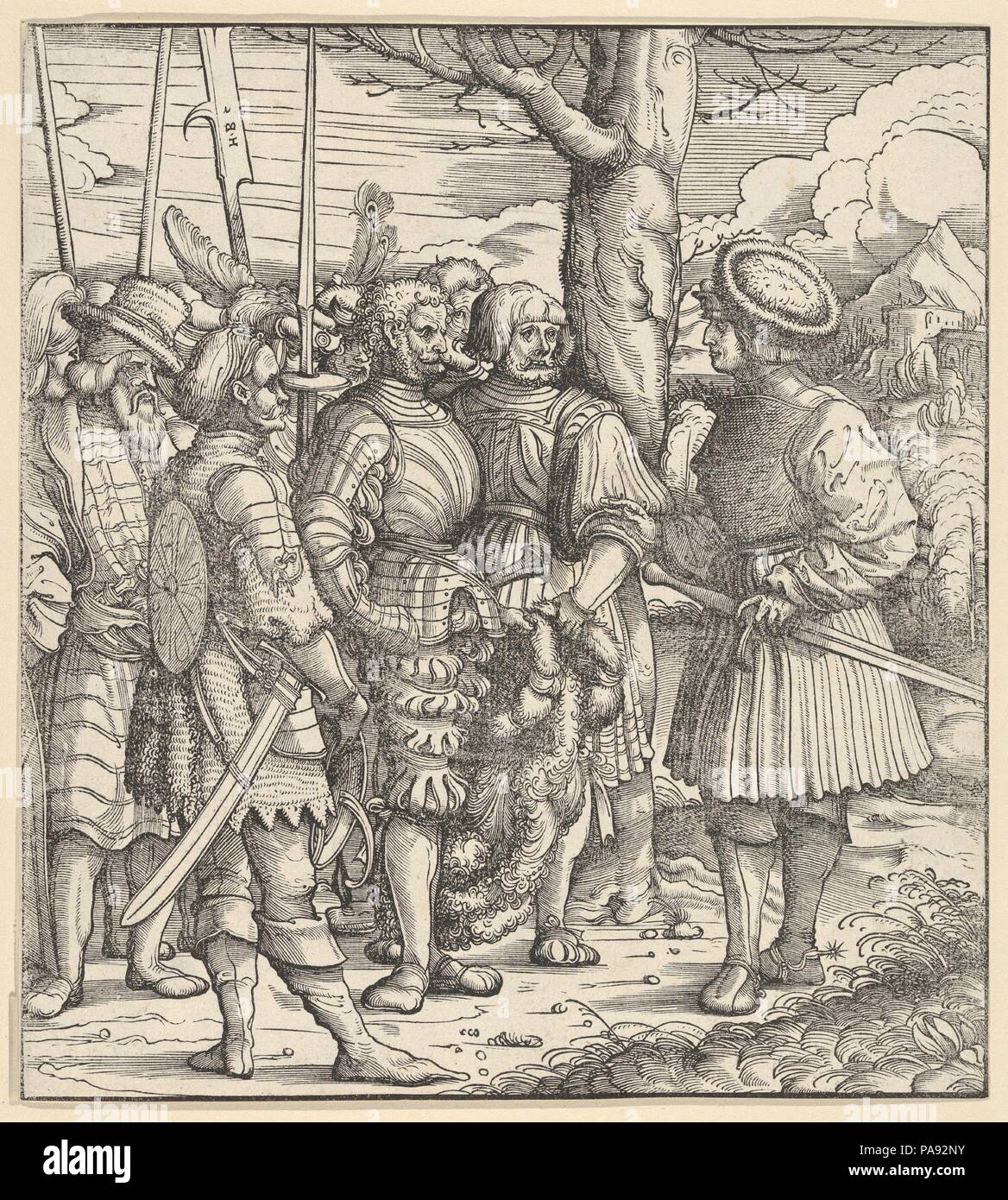 L'habileté de l'roi blanc traitant des différentes nations en temps de guerre, de Der Weisskunig. Artiste : Hans Burgkmair (allemand, Augsburg Augsbourg 1473-1531). Auteur : Écrit par Marx Treitz-Sauerwein Ehrentreitz von (mort en 1527). Fiche Technique : Dimensions : 8 x 7 7/8 à 11/16. (22,1 × 20 cm). Graveur : Jost de Negker (1480-1546). Series/portefeuille : Der Weisskunig. Date : le 16ème siècle. Der Weisskunig (le roi blanc) est une biographie plus ou moins compte de la vie de l'empereur Maximilien I. Le texte, composé par Maximilian's, Treitz-Sauerwein secrétaire Marx est accompagné d'illustrations de Burgkmair, ainsi que Banque D'Images