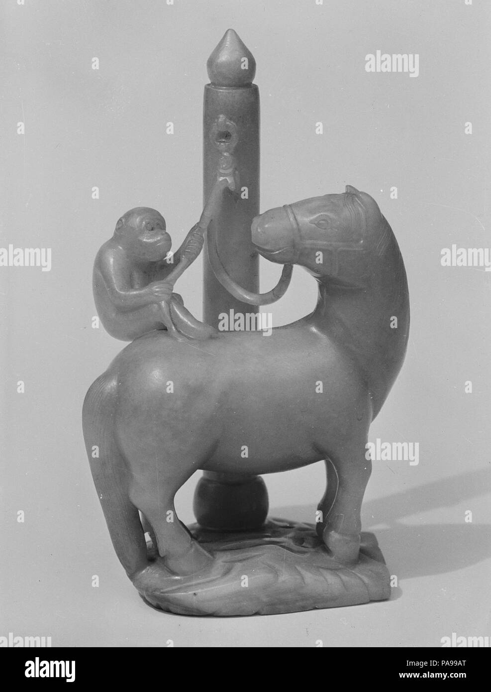 La figure. Culture : la Chine. Dimensions : H. 4 7/8 in. (12,4 cm). Date : le 17e siècle. Musée : Metropolitan Museum of Art, New York, USA. Banque D'Images