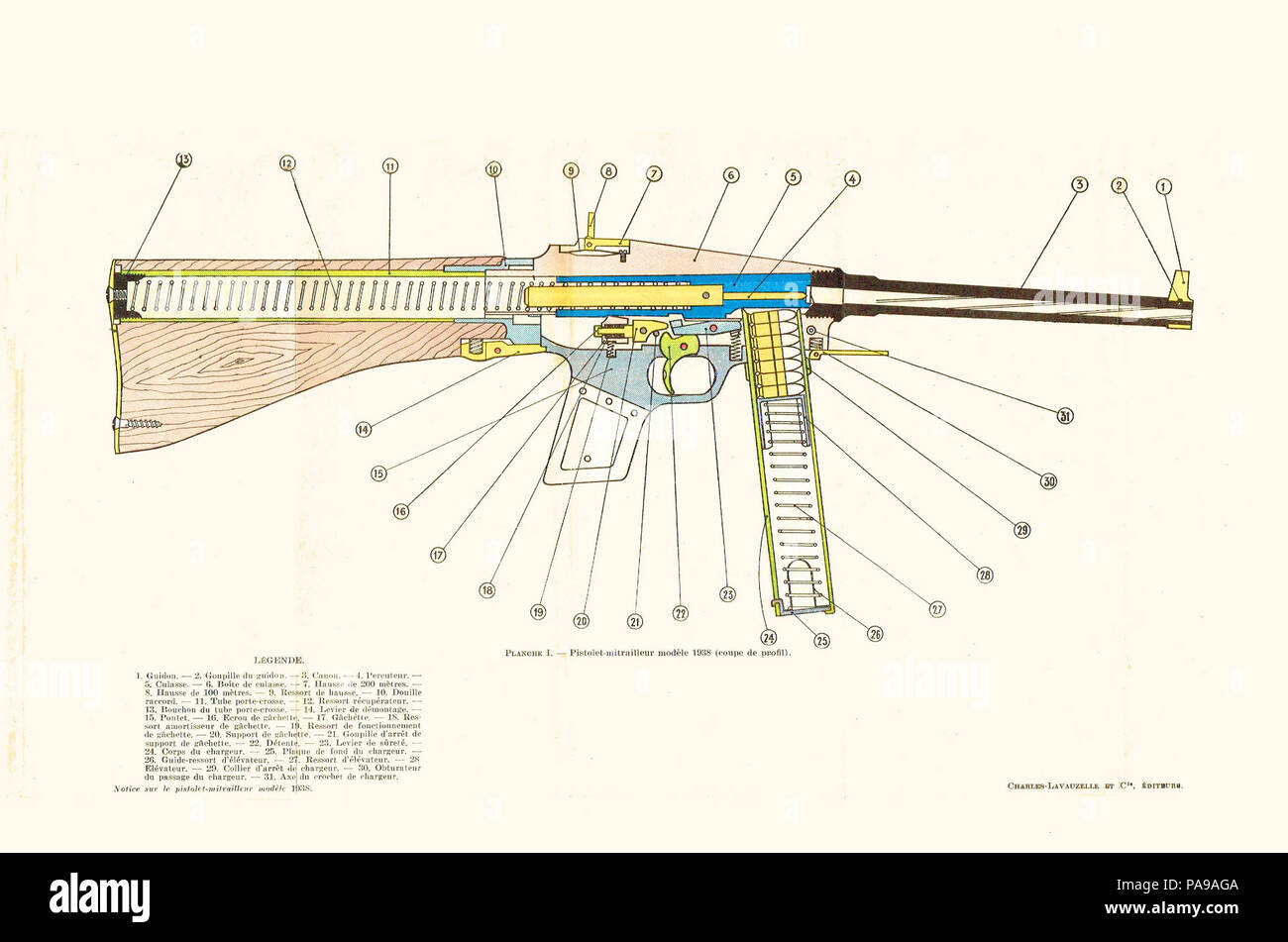 169 MAS 38-Schéma de montage-vue générale Banque D'Images
