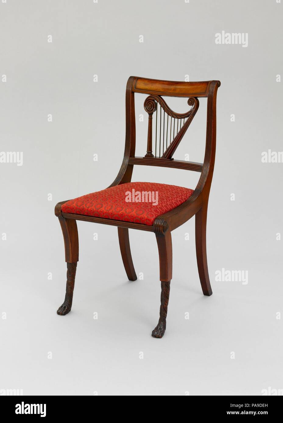 Side Chair. Culture : L'Américain. Dimensions : 32 1/4 x 21 3/4 x 18 3/8 in. (81,9 x 55,2 x 46,7 cm). Date : 1810-20. Musée : Metropolitan Museum of Art, New York, USA. Banque D'Images