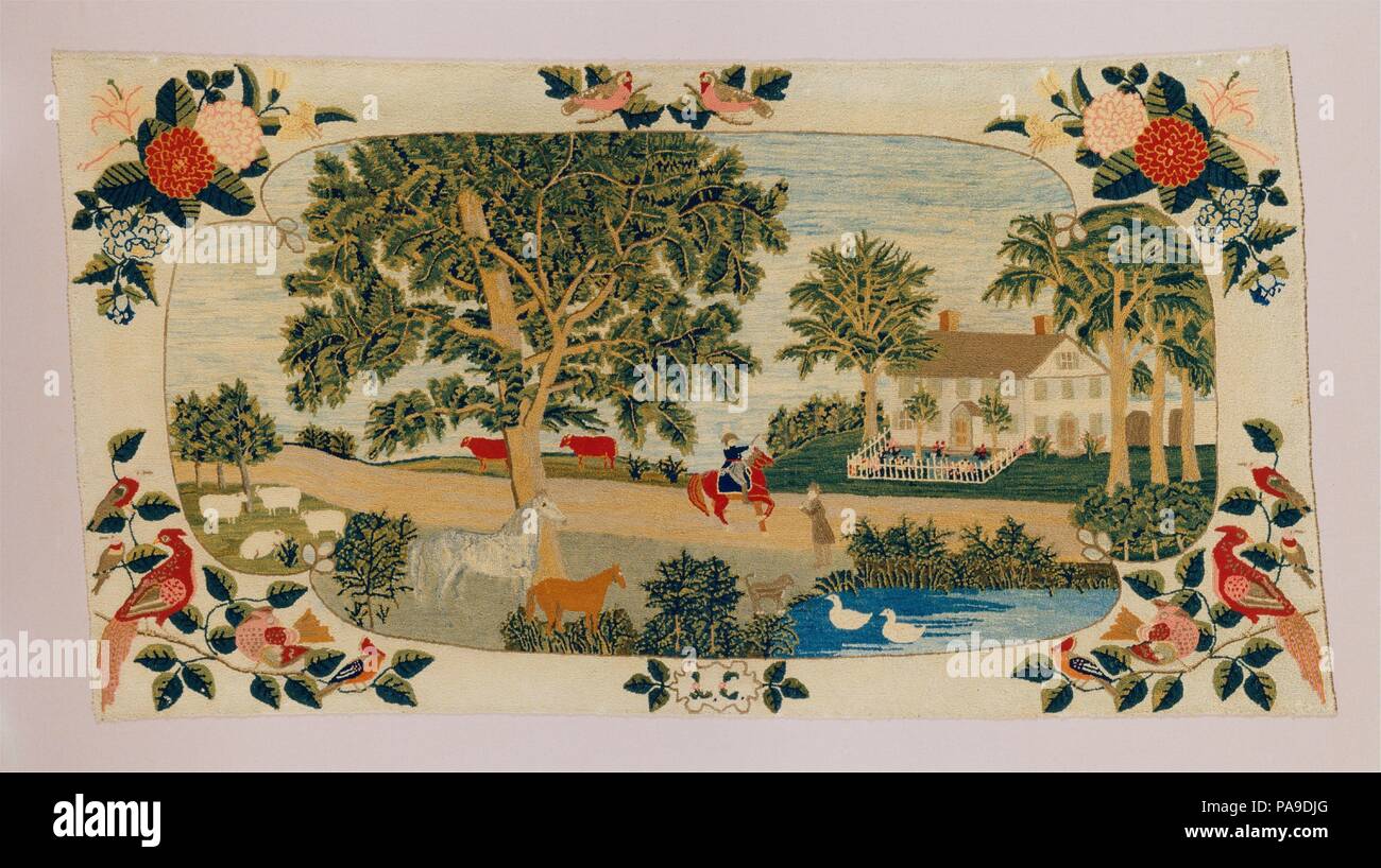 Accueil à Thomaston dans le Maine. Culture : L'Américain. Dimensions : 53 1/2 x 28 3/4 in. (135,9 x 73 cm). Bouilloire : L. C.. Date : ca. 1800. Musée : Metropolitan Museum of Art, New York, USA. Banque D'Images