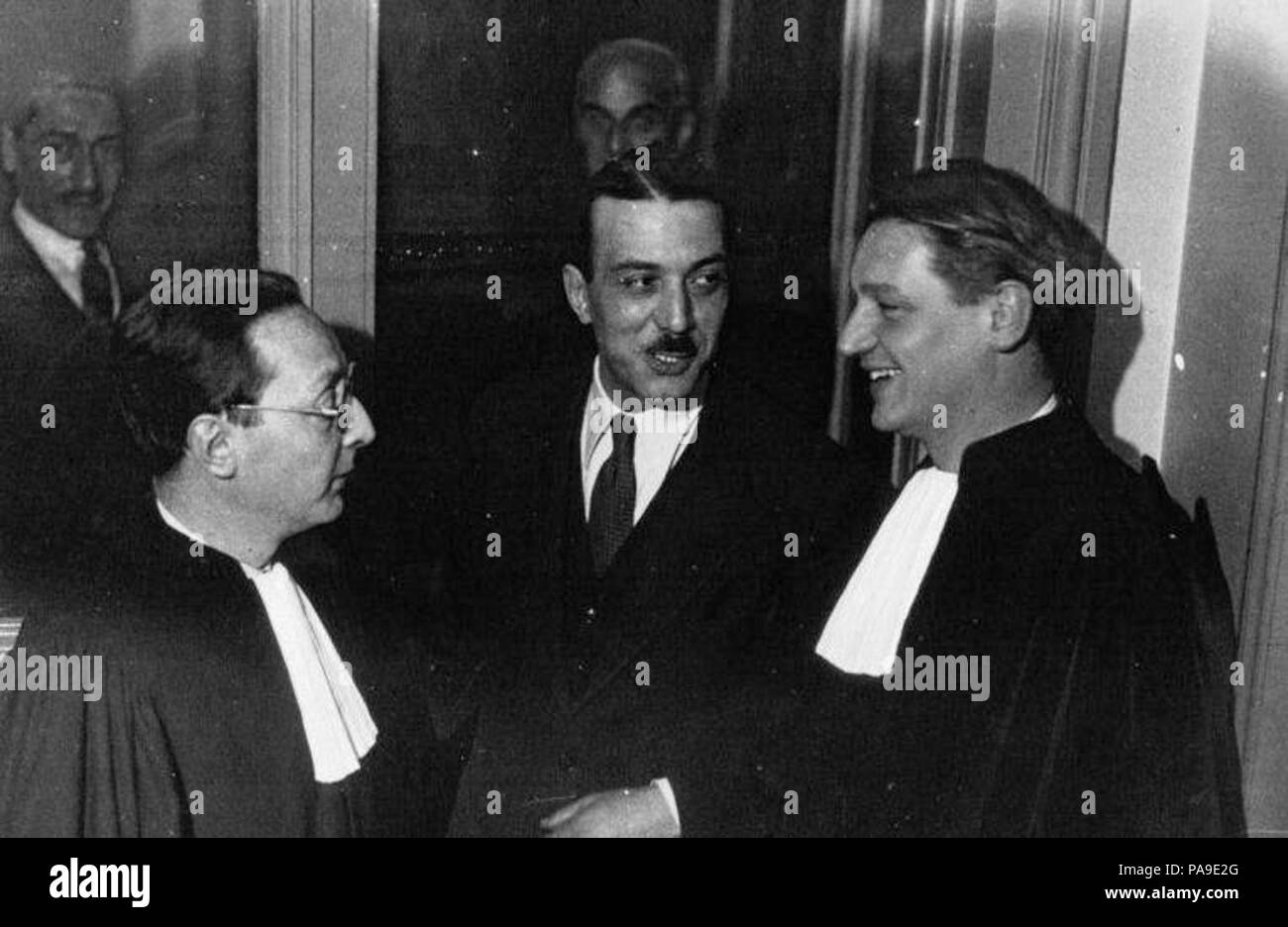 199 Pierre Bonny et ses avocats - 1934 Banque D'Images