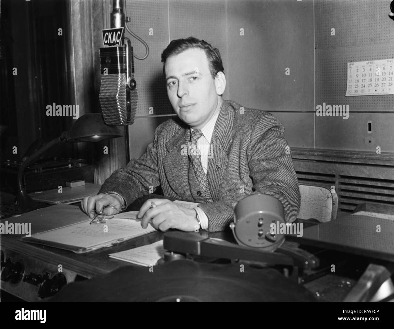 Radio 211. Jean Louis Gagnon BAnQ P48S1P23135 Banque D'Images