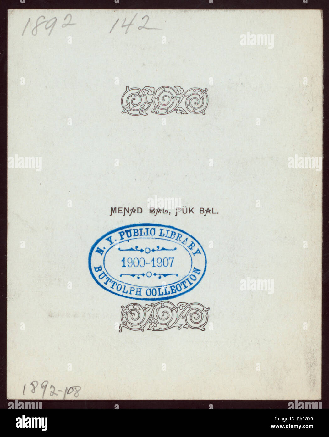 713 (GLEFID VOLAPUKAKLUBA NOLUMELOPIK) détenus par (at) "Worcester, MA" (NYPL)-270145-4000002058 Hades Banque D'Images