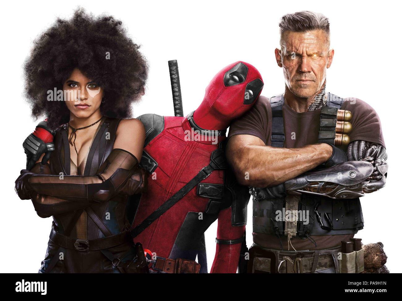 DATE DE SORTIE : Mai 18, 2018 Title : Deadpool 2 Studio : 20th Century Fox Réalisateur : David Leitch Résumé : Après avoir survécu à une attaque de l'espèce bovine presque fatale, une cafétéria défiguré (chef Wade Wilson) lutte pour réaliser son rêve de devenir Mayberry's hottest bartender tout en apprenant à faire face à la perte du sens du goût. Wade doit affronter des ninjas, le Yakuza, et un paquet de chiens agressifs sexuellement, comme il voyages autour du monde à découvrir l'importance de la famille, d'amitié et de saveur. Avec : Affiches (crédit Image : © Twentieth Century Fox/photos) Banque D'Images