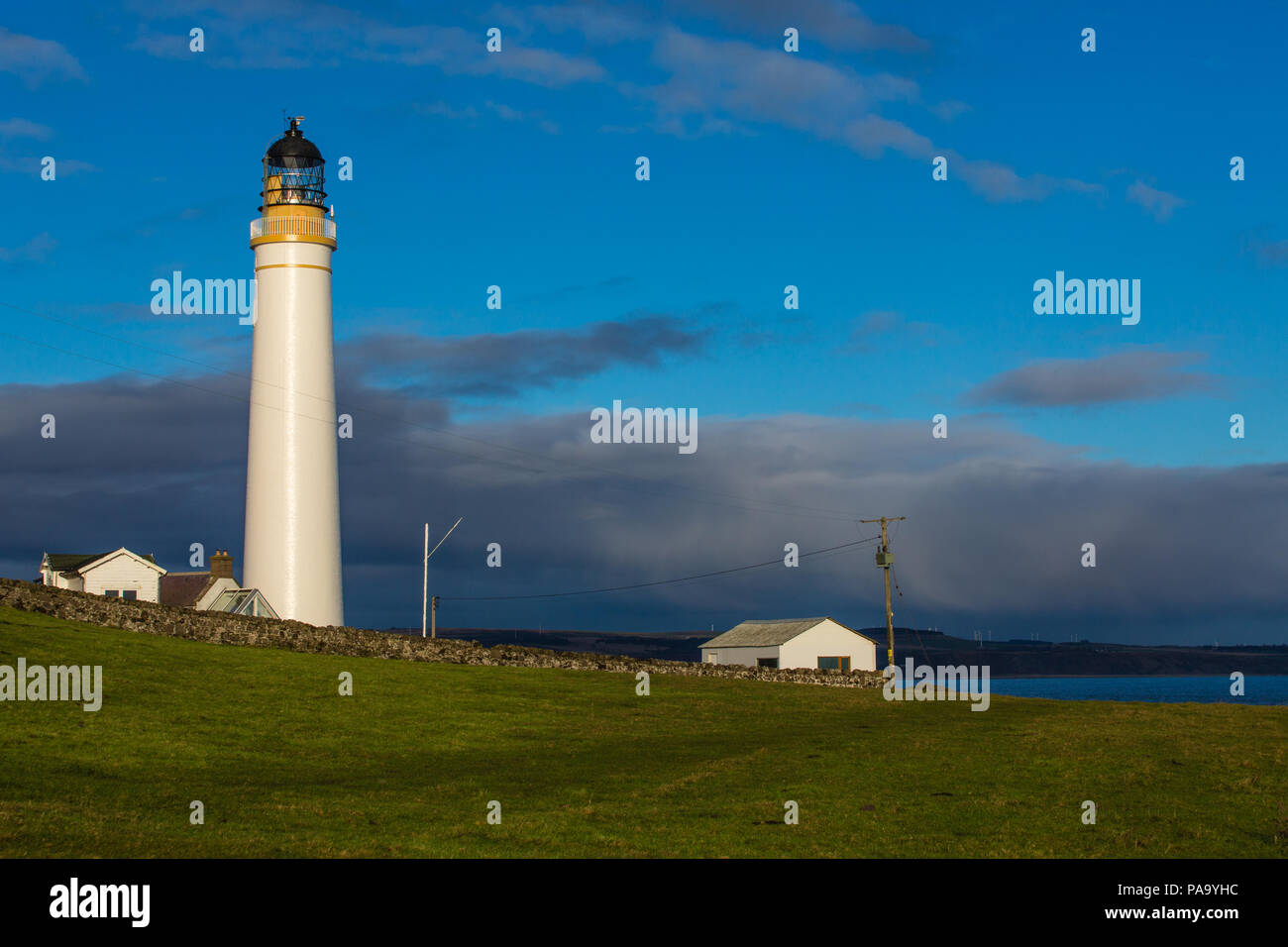 Scurdy phare Ness, Montrose, Ecosse Banque D'Images