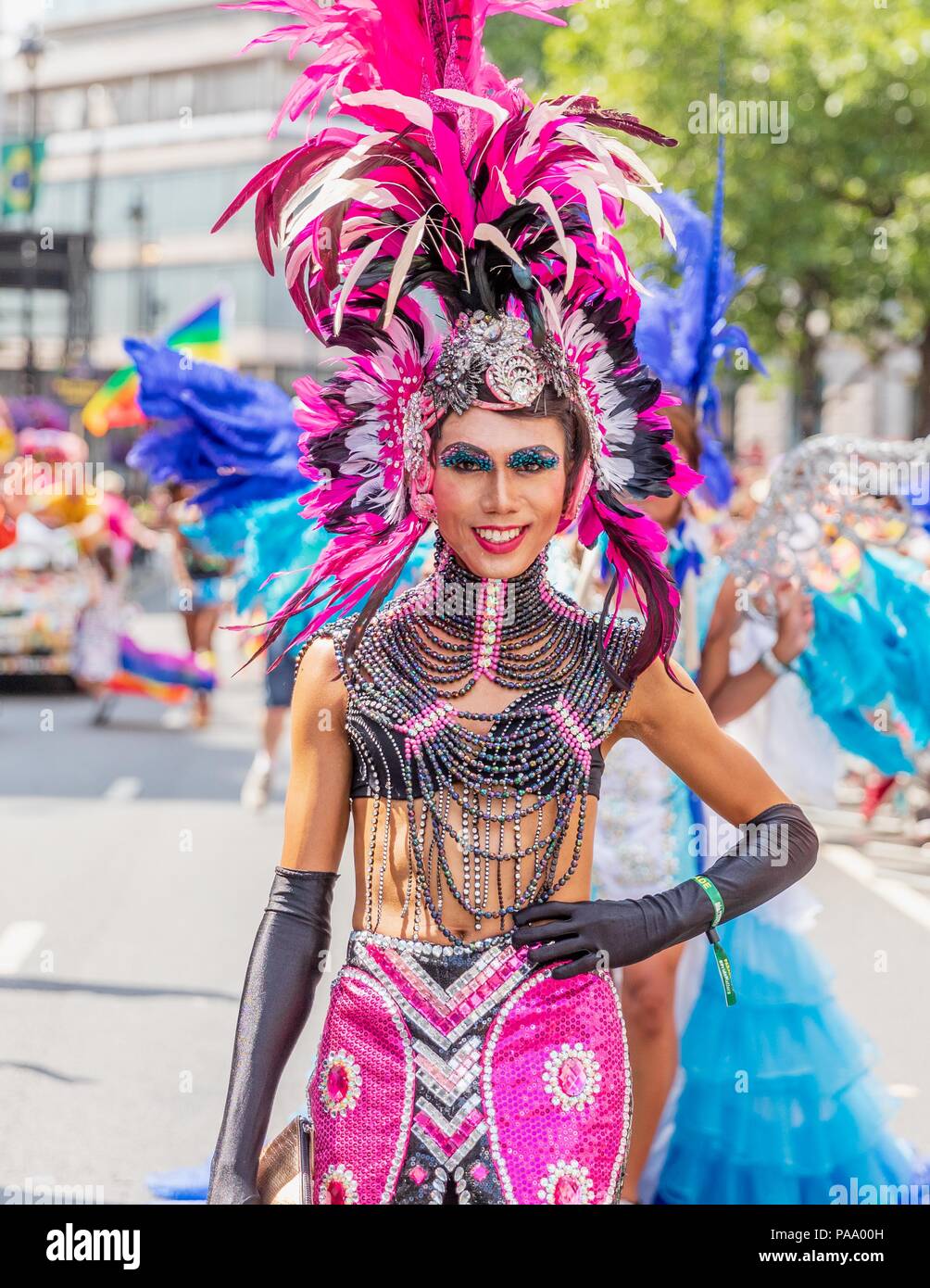 Pride Parade 2018 à Londres Banque D'Images