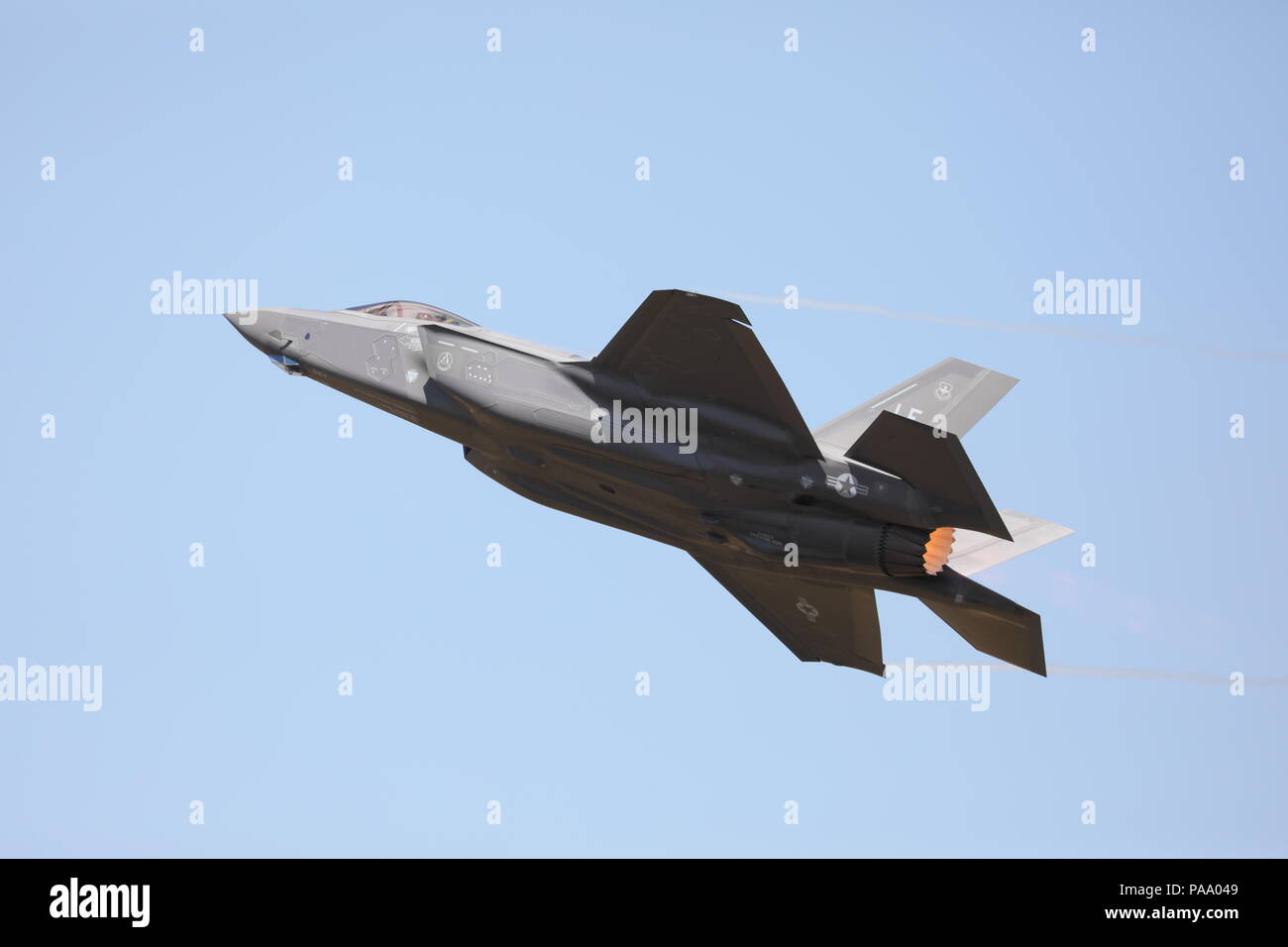 Lockhead Martin F-35A Lightning II 2006 Fairford RIAT Dimanche 15 Juillet 2018 USA Avion militaire Royal International Air Tattoo RAF100 15-5164 Banque D'Images