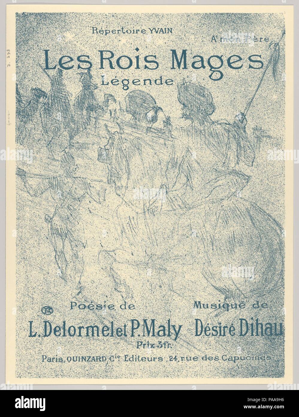 Les Rois Mages. Artiste : Henri de Toulouse-Lautrec (Français, Albi 1864-1901 Saint-André-du-Bois). Musée : Metropolitan Museum of Art, New York, USA. Banque D'Images