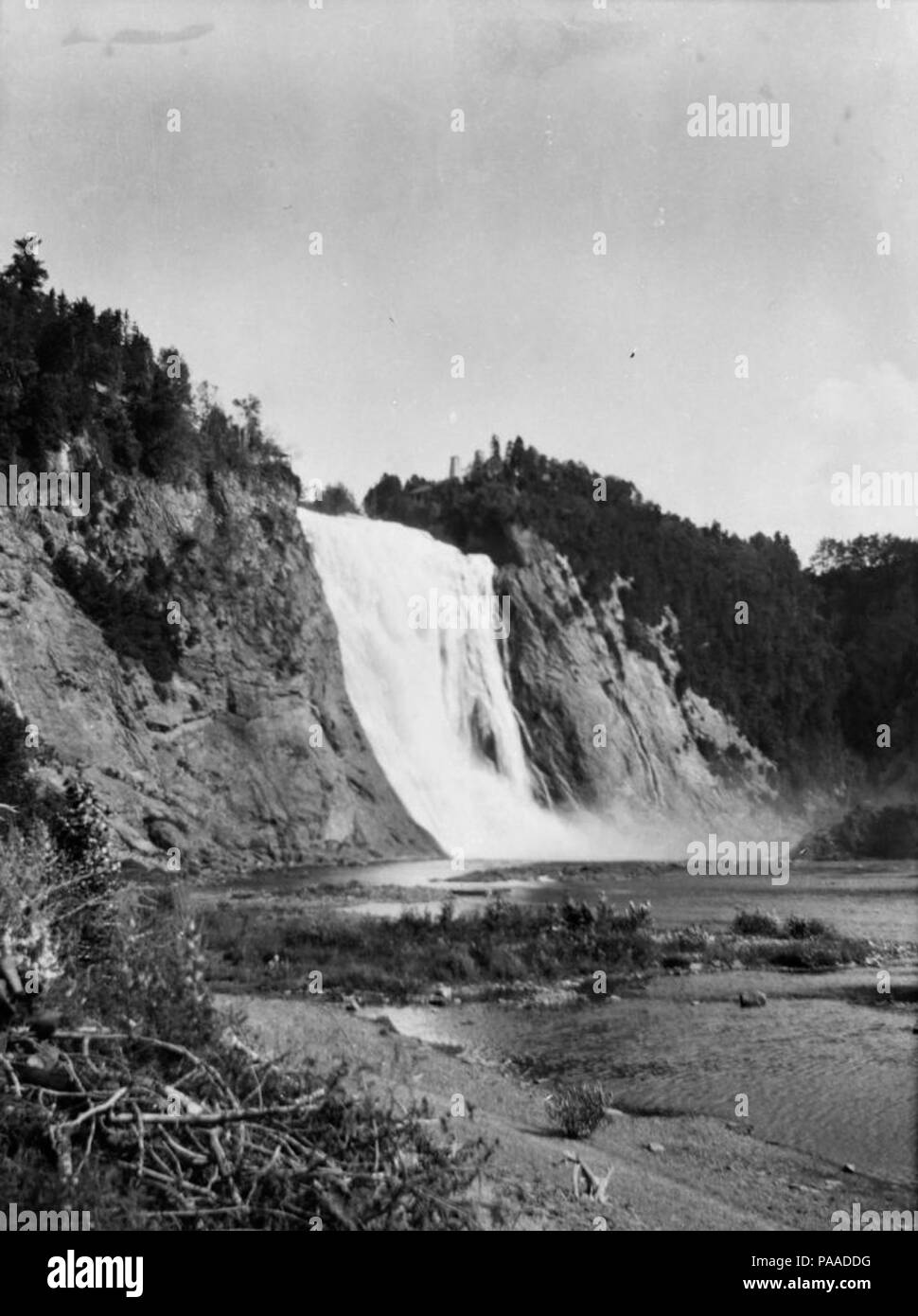 187 photos anciennes. Chutes Montmorency BAnQ P48S1P00956 Banque D'Images