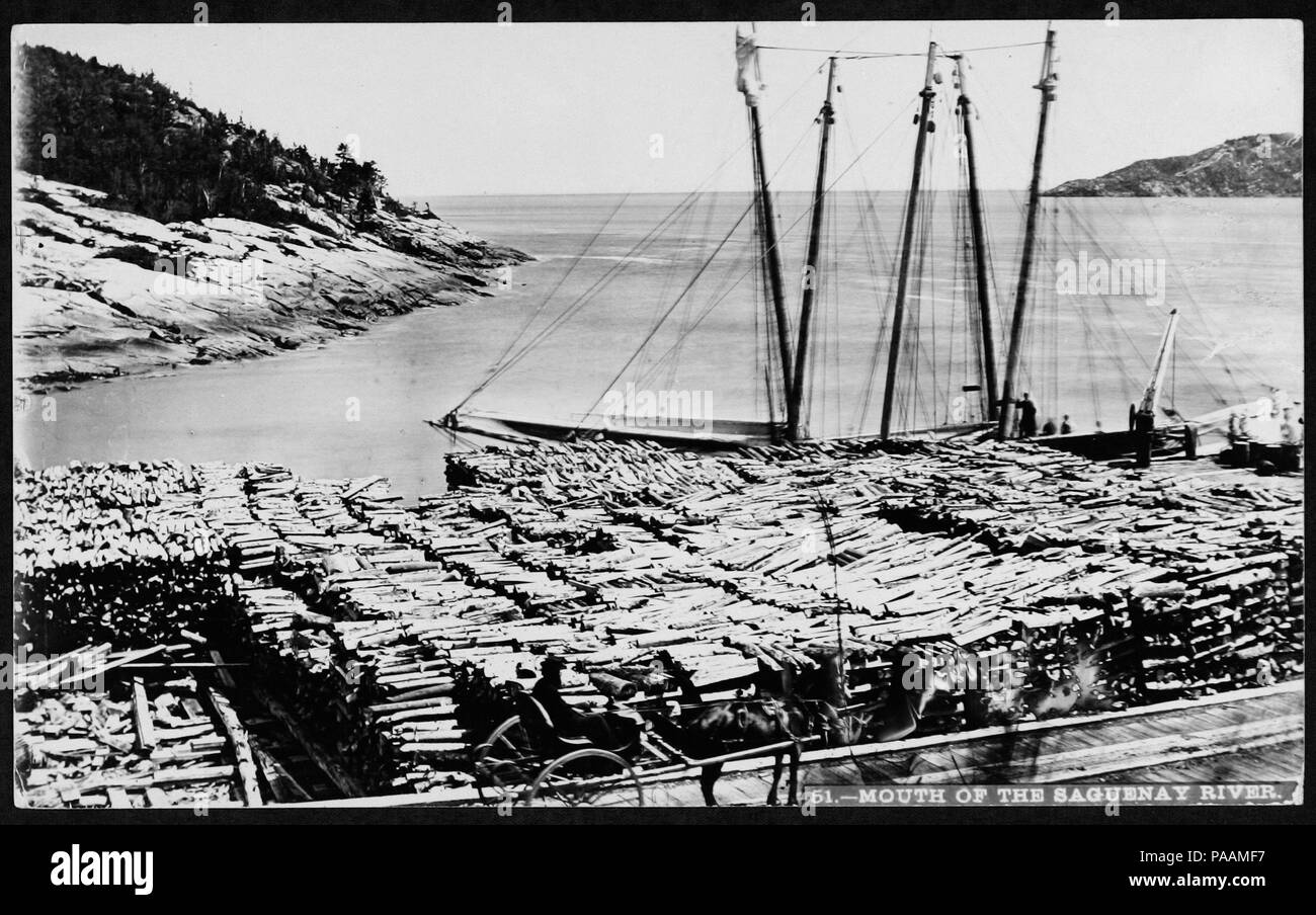 219 Rivière Saguenay BAnQ P560S1P51 Banque D'Images